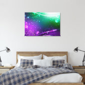 Mardi Gras Feestelijke Paarse Achtergrond Canvas Afdruk (Insitu (Slaapkamer))