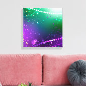 Mardi Gras Feestelijke Paarse Achtergrond Canvas Afdruk (Insitu (Woonkamer))