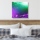 Mardi Gras Feestelijke Paarse Achtergrond Canvas Afdruk (Insitu (Slaapkamer))