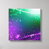 Mardi Gras Feestelijke Paarse Achtergrond Canvas Afdruk (Voorkant)