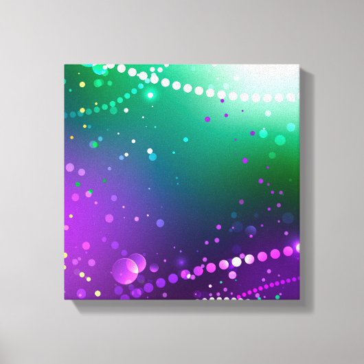 Mardi Gras Feestelijke Paarse Achtergrond Canvas Afdruk (Voorkant)