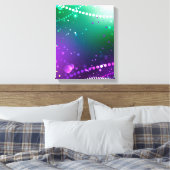 Mardi Gras Feestelijke Paarse Achtergrond Canvas Afdruk (Insitu (Slaapkamer))