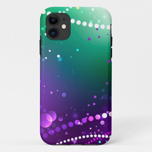Mardi Gras Feestelijke Paarse Achtergrond Case-Mate iPhone Case (Achterkant)