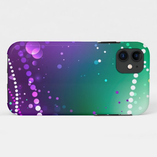 Mardi Gras Feestelijke Paarse Achtergrond Case-Mate iPhone Case (Achterkant (horizontaal))