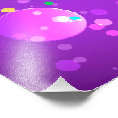 Mardi Gras Feestelijke Paarse Achtergrond Foto Afdruk (Hoek)