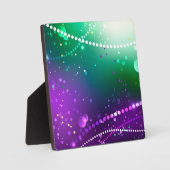 Mardi Gras Feestelijke Paarse Achtergrond Fotoplaat (Voorkant)