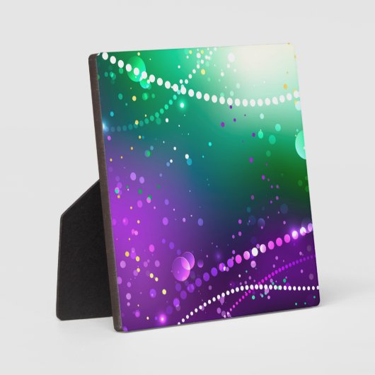 Mardi Gras Feestelijke Paarse Achtergrond Fotoplaat (Voorkant)