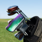 Mardi Gras Feestelijke Paarse Achtergrond Golfheadcover (Insitu)