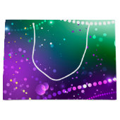 Mardi Gras Feestelijke Paarse Achtergrond Groot Cadeauzakje (Voorkant)