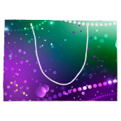 Mardi Gras Feestelijke Paarse Achtergrond Groot Cadeauzakje (Achterkant)