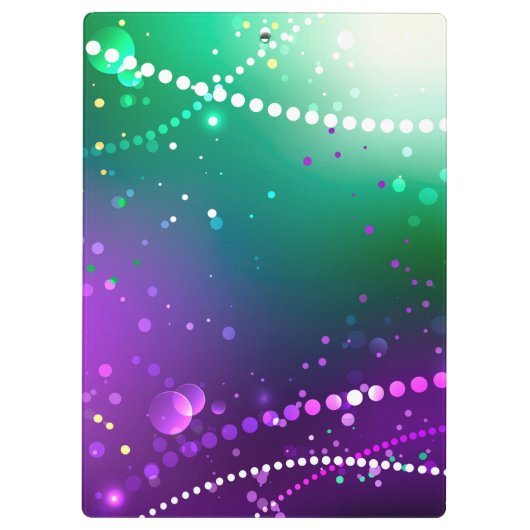 Mardi Gras Feestelijke Paarse Achtergrond Klembord (Achterkant)
