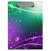 Mardi Gras Feestelijke Paarse Achtergrond Klembord (Voorkant)