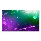 Mardi Gras Feestelijke Paarse Achtergrond Magnetisch Visitekaartje (Voorkant)