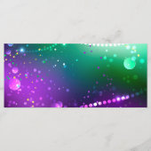 Mardi Gras Feestelijke Paarse Achtergrond Menu (Voorkant)