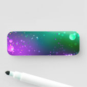 Mardi Gras Feestelijke Paarse Achtergrond Naamplaatje (In situ)