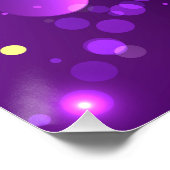 Mardi Gras Feestelijke Paarse Achtergrond Perfect Poster (Hoek)