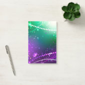 Mardi Gras Feestelijke Paarse Achtergrond Post-it® Notes (Kantoor)