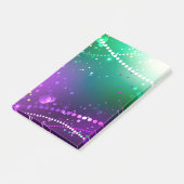 Mardi Gras Feestelijke Paarse Achtergrond Post-it® Notes (Schuin)