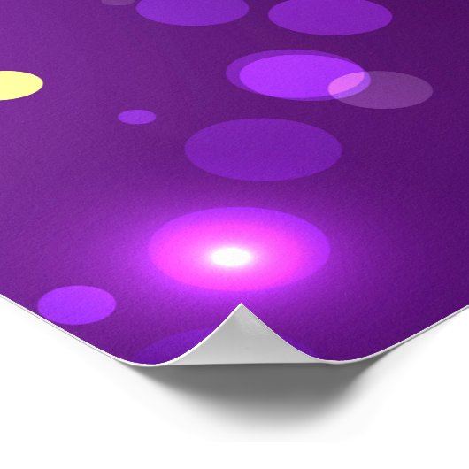 Mardi Gras Feestelijke Paarse Achtergrond Poster (Hoek)