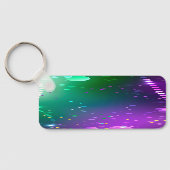 Mardi Gras Feestelijke Paarse Achtergrond Sleutelhanger (Achterkant)