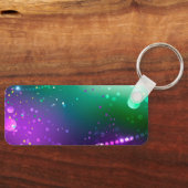 Mardi Gras Feestelijke Paarse Achtergrond Sleutelhanger (Voorkant)