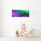 Mardi Gras Feestelijke Paarse Achtergrond Spandoek (Insitu)