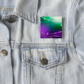 Mardi Gras Feestelijke Paarse Achtergrond Vierkante Button 5,1 Cm (In situ)