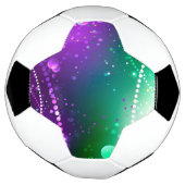 Mardi Gras Feestelijke Paarse Achtergrond Voetbal (Gedraaid)