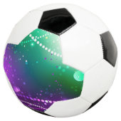 Mardi Gras Feestelijke Paarse Achtergrond Voetbal (Drie kwart)