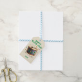 Mardi Gras Feestelijke Trommel Cadeaulabel (Met Touw)