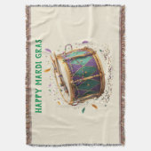 Mardi Gras Feestelijke Trommel Deken (Voorkant Verticaal)