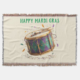 Mardi Gras Feestelijke Trommel Deken