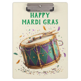 Mardi Gras Feestelijke Trommel Klembord