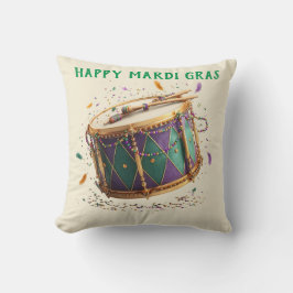 Mardi Gras Feestelijke Trommel Kussen