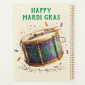 Mardi Gras Feestelijke Trommel Planner (Achterkant)