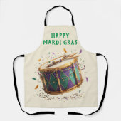 Mardi Gras Feestelijke Trommel Schort (Voorkant)
