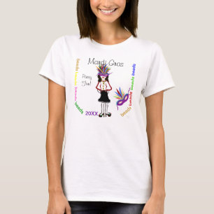 Mardi Gras Feestpret T-shirt