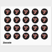 Mardi Gras Feesttijd Ronde Sticker (Vel)