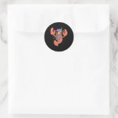 Mardi Gras Feesttijd Ronde Sticker (Tas)
