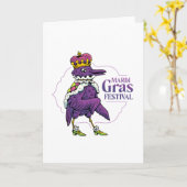 Mardi gras festival kaart (Gele Bloem)