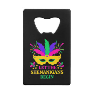 Mardi Gras Festival laat de shenganins beginnen Creditkaart Flessenopener
