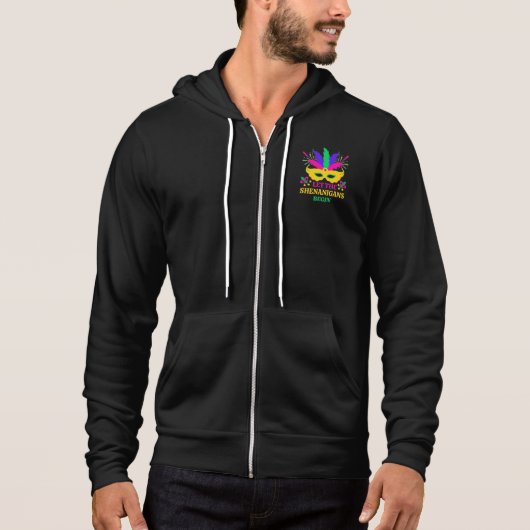Mardi Gras Festival laat de shenganins beginnen Hoodie (Voorkant)