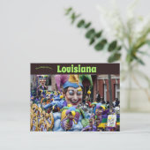 Mardi Gras Festival New Orleans Louisiana Briefkaart (Staand voorkant)