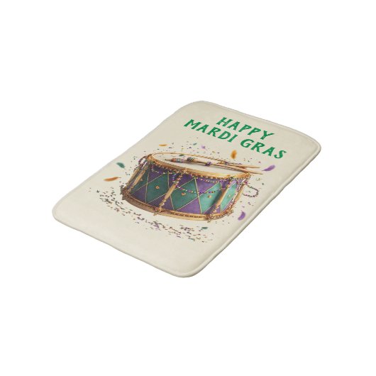 Mardi Gras Festive Drum Badmat (Gekanteld)