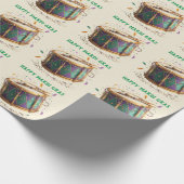Mardi Gras Festive Drum Cadeaupapier (Hoek)