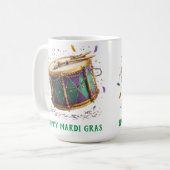 Mardi Gras Festive Drum Koffiemok (Voorkant links)