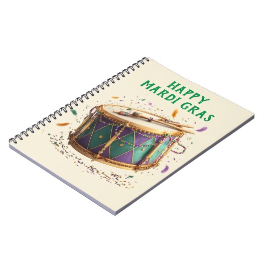 Mardi Gras Festive Drum Notitieboek (Linkerzijde)