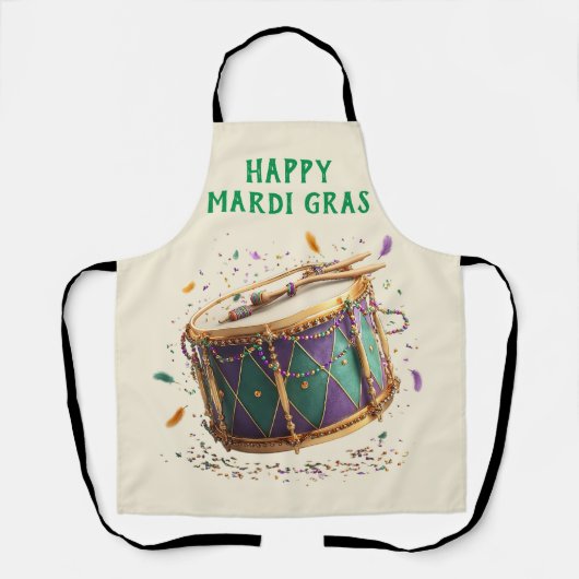 Mardi Gras Festive Drum Schort (Voorkant)