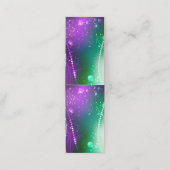 Mardi Gras Festive Paarse Achtergrond Afsprakenkaart (Buitenkant ongevouwen)