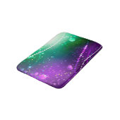 Mardi Gras Festive Paarse Achtergrond Badmat (Gekanteld)